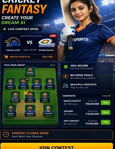 Comebeta (come beta) fantasy cricket & matchday visual 3
